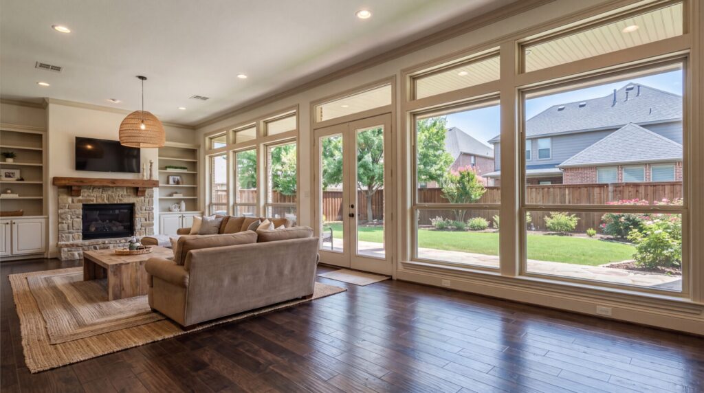Plano Window Replacement - Living Room